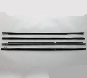 4STK Vindue Dør Bælte Moulding Tætningslister Tætning Bælte For Toyota RAV 4 2013-2018 Chrome Udvendige Glas Forsegling Trim Strip