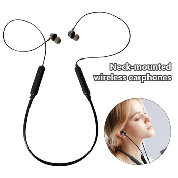 5.0 Sport Bluetooth-kompatible hovedtelefoner anti-sved de Fleste Smartphones neckband trådløse hovedtelefoner Mini-i-øret Kører Headset