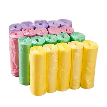 5 Ruller/pack(100pcs) 45x50cm Disponibel affaldssække Husstand plastikposer skraldeposer Til Køkken
