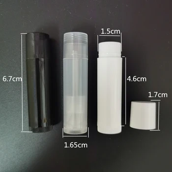 5 STK 5 ML Lip Gloss Rør Tom Kosmetiske emballage Læift, læbepomade Rør Prøve Beholder til Rejse Makeup-Værktøjer Klar Hvid