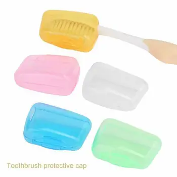 5 Stk / Sæt Bærbare Rejse Tandbørste Hoved Dække Opbevaring Beskytte tandbørsteholder Tandbørste Boks Dækker Badeværelse Accessor U3Z3