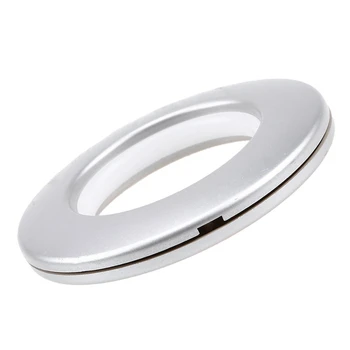 50 Pack Gardin Grommet, Indre Diameter 4m øjeknaphul Ringe i Nanostørrelse, Lav Støj Romerske Ring (Silver)