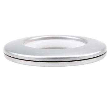 50 Pack Gardin Grommet, Indre Diameter 4m øjeknaphul Ringe i Nanostørrelse, Lav Støj Romerske Ring (Silver)