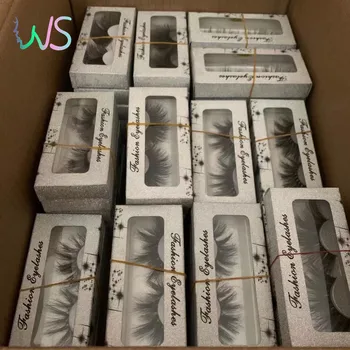 50 Par 25mm Mink Lash i Bulk Bløde Høj Lydstyrke Naturlige Bløde Makeup Øjenvipper Engros 3D Long Lash Med Papir-Pakke Max