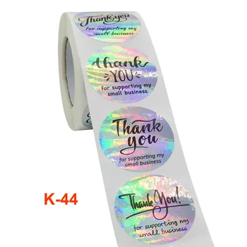 500 Stk I En Rulle Rainbow Laser Tak Klistermærker Runde Segl Findes Kommercielle Dekorative Konvolut Wasi Tape Kawai Papirvarer