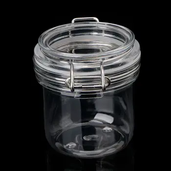 500ML Plast Runde Clip Top Opbevaring Krukke Med Lufttæt Forsegling Låg Køkken Mad Container Service Bevare Kosmetisk Creme