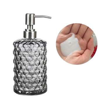 500ml Stor Kapacitet Tom Flaske Shampoo, Shower Gel Push-Type Dispenser