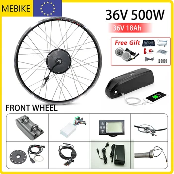 500w Foran Hjulet El-Cykel Kit 36V 18AH Hailong Samsung Batteri Elektrisk Cykel Konvertering Kit til MTB bicicleta electrica