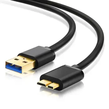 50cm/100cm Data Kabel Bærbare Høj Hastighed PVC USB 3.0 til Micro B Ekstern Harddisk Disk-Kabel til Computere med Tilbehør