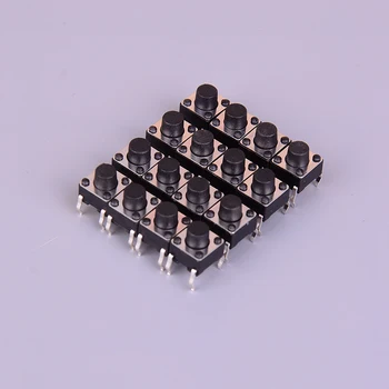 50stk/parti 6*6*6mm Rund Trykknap 4 Pins SMD SMT Øjeblikkelige Diskussion Skifte Micro Switch Engros