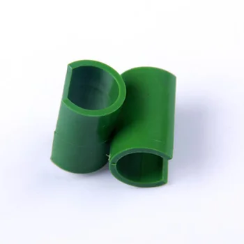 50stk Rør Ring Spænder PP Fastsættelse Rør Ring Spænde Simple Praktiske Lille Ring Spænder til at Have (Grøn 8mm)