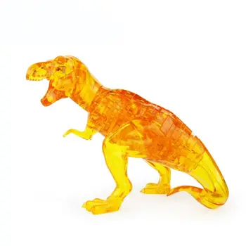 50stk/sæt 3D Crystal Puslespil Dinosaur Puslespil Model Bygning DIY Spil til Børn Pædagogisk Legetøj Gave