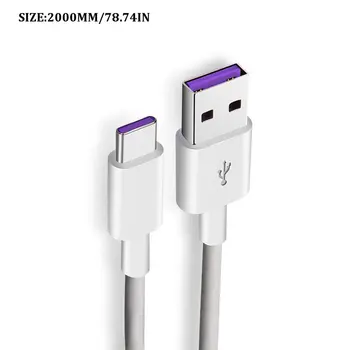 5A USB Type C-Kabel USB-3.1 Hurtig Oplader Data Type-C Sølv Supercharge-Kabel USB-C Ledningen til Huawei P10-P20 Pro Mate 10