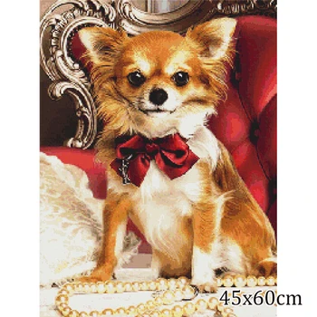 5d Diamant Maleri Dog Cross Stitch Rhinestone Billede Diamant Smykker, Broderi Sæt Max Dyr Kunst Diy Hjem Dekoration