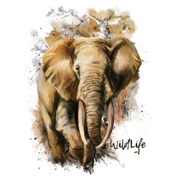 5D Diy Diamond Painting Cross Stitch full Square Round Diamond Embroidery Watercolor Elephant picture for room Decor H1019