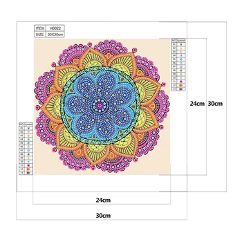 5D DIY Specielt Formet Diamant Maleri Farve Mandala Mosaik Kit Rhinestone Tegning Billede Sæt boligindretning Håndværk