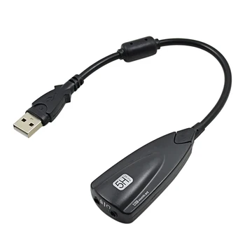 5HV2 7.1 Kanal med USB-kabel lydkort Virtuel Kanal lydspor Audio-Adapter