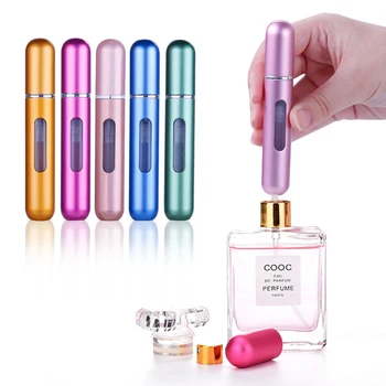 5ml til Genopfyldning Mini Parfume Spray Flaske Aluminium Spray Forstøver Bærbare Rejse Kosmetiske Container Parfume Flaske