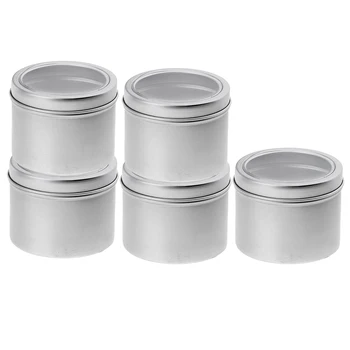 5Pc 100 ml Tom Aluminium Kosmetiske Pot Jar Tin Container med Skrue Låg af Skiudstyr