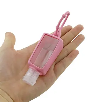 5pcs 30 ml Lommeformat Silikone Badekar Krop Hånd Sanitizer Desinfektionsmiddel Holder med Tom Flaske Rejser Opbevaring