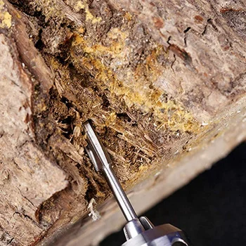 5PCS El-Root-Udskæring Slibning Hoved,Træskærerarbejde og Gravering Bor Fræse Roden Cutter Udskæring Værktøjer (3X6Cm)