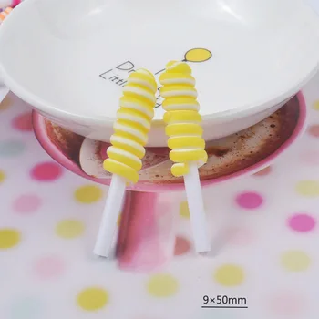 5Pcs Farverige Slim Kage Harpiks Miniature Farvet lollipops Filler tilsætningsstoffer til slimes Deco-DIY-Legetøj Til Børn-Tilbehør