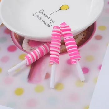 5Pcs Farverige Slim Kage Harpiks Miniature Farvet lollipops Filler tilsætningsstoffer til slimes Deco-DIY-Legetøj Til Børn-Tilbehør