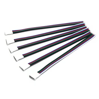 5pcs/masse 15cm 5 Pin RGBW Stik Kvindelige Solderless Med Wire Kabel-15cm Til SMD RGBW RGBWW LED S p 5pin Led-Stik Værktøj