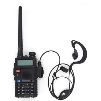 5Pcs Mic Hovedtelefon Walkie Talkie Ørestykke Baofeng Headset til UV-5R UV-5RE UV-6R