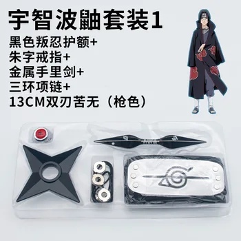 5Pcs/Set Legering Toy Sværd, kniv Kakashi Hatake Akatsuki Sin Itachi Kunai Shuriken Figur Våben, Legetøj, Cosplay Toy Boy Gave