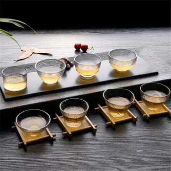 5PCS/Set Tekopper For Kinesisk Kungfu Te-varmeandigt Glas Whisky, Spiritus Glas, Kop, Glas Til Vin Bar Klub, Fest, Gaver