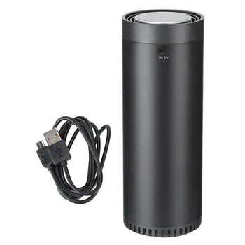 5V USB Luftrenser Fotokatalysator Rengøring Luft filtrering Anion luftfilter til hjemmekontoret Bil Luftrenser