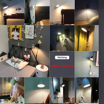 5W Nordiske Kreative soveværelse sengen massivt træ væglampe Enkelt stue arbejdsværelse roterbar at lære at læse væglampe бра