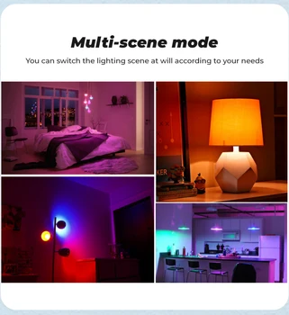 5W WIFI Smart LED-Pære Dæmpbar Energibesparende Lys APP Fjernbetjening Arbejde Med Alexa, Google Startside stemmestyring RGB LED Pære