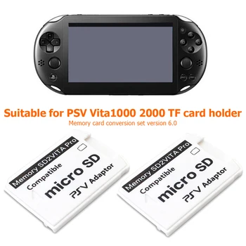 6.0 version SD2VITA Hukommelseskort-Adapter For PS Vita-1000 2000 3.65 Systemet Ikke hukommelseskortet slidstærke Og Smukke
