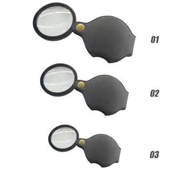 6/8/10X Bærbare Mini-Glas Linse Forstørrelse Håndholdte ABS Håndtag Høj Forstørrelsesglas for at Læse Avis Smykker