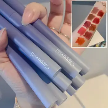 6 Farve Lip Gloss Vandtæt Naturlige Non-stick Cup Velvet Mat Liquid Lipstick langvarig Lip Glaze Nuance Kosmetiske Makeup