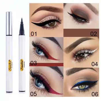 6 Farver, Neon Flydende Eyeliner Blyant Vandtæt Farverige Blå Grøn Rød Hvid Eye Liner Pen Kvinder Makeup Kosmetik Øjne