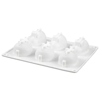 6 Hul Kanin Mousse Kage Silikone Formen 3D Kanin Is, Chokolade Budding Silikone Formen Bagning Skimmel