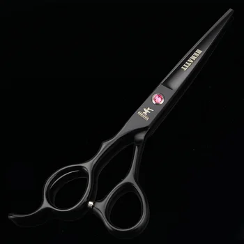 6 tommer venstre hånd professionelle frisør sakse Japan 440C skære saks og udtynding saks frisør-Styling redskaber