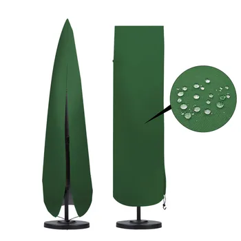 600D Paraply Dækker Parasol Møbler Dækker UV-bevis Tunge Gårdhave Udendørs Græsplæne Holdbar Regntæt Oxford Vandtæt
