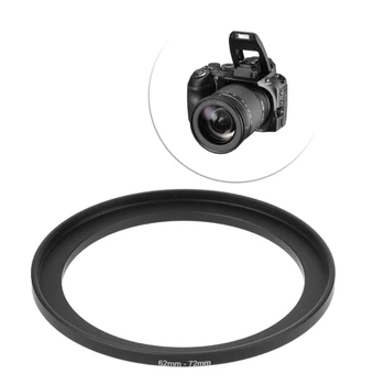 62mm Til 72mm Metal Trin Op Ringe Lens Adapter Filter Kamera Værktøj, Tilbehør New