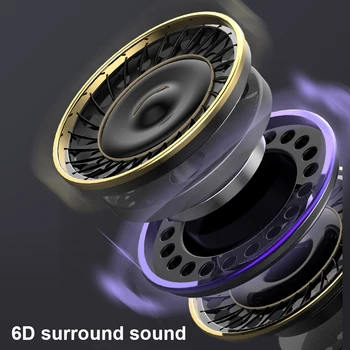 6D Surround Sound-Bone Conduction Hovedtelefoner,Trådløse PX5 Vandtæt Sport Musik Bære Åbent Øre Hængende Headsets