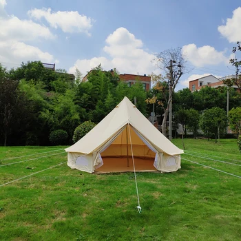 6M Diameter Oxford Klud Stof Camping Wedding Bell Type Luksus Vandtæt Stor Havepavillon Tente De Camping Camping Barraca