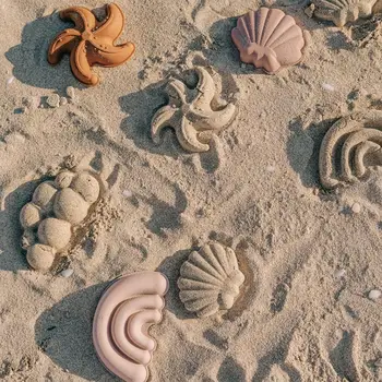 6stk Børn Sandkasse Sæt Strand Legetøj til Baby Beach Spiller for Børn Sommeren Sand Spille Sand, Vand, Spil Beach Spille Indkøbskurv