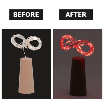 6stk Flaske Plug Light String Lys Dekorativt Lys Creaitve Flaske Indretning