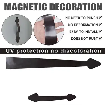 6stk garageport dekoration Magnetisk Design dørkarmen Håndtag Håndtag UV-Beskyttelse Regn Beskyttelse Meldug Beskyttelse