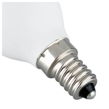 6stk LED Lamper, Stearinlys Pærer Lysestager 2700K AC220-240V, E14 470LM 3W Cool Hvid