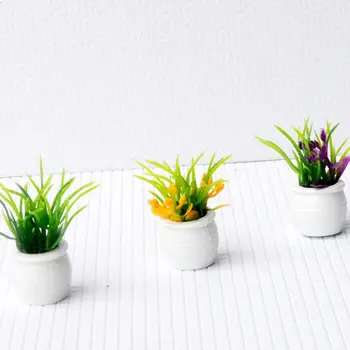 7 Dukkehus Miniature Pot Blomster Landskab DIY Sand Tabel Anlægget Model