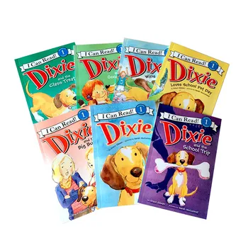 7 stk/sæt Første jeg Kan Læse Dixie dog Kids klassisk historie bøger, børn Tidligt Educaction engelsk billedet Historier at læse Bogen